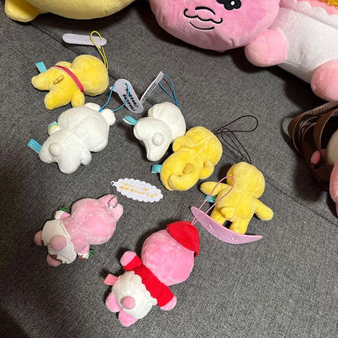 おぱんちゅうさぎ＆んぽちゃむ/きみまろ　１８個大量ぬいぐるみ　状態色々
