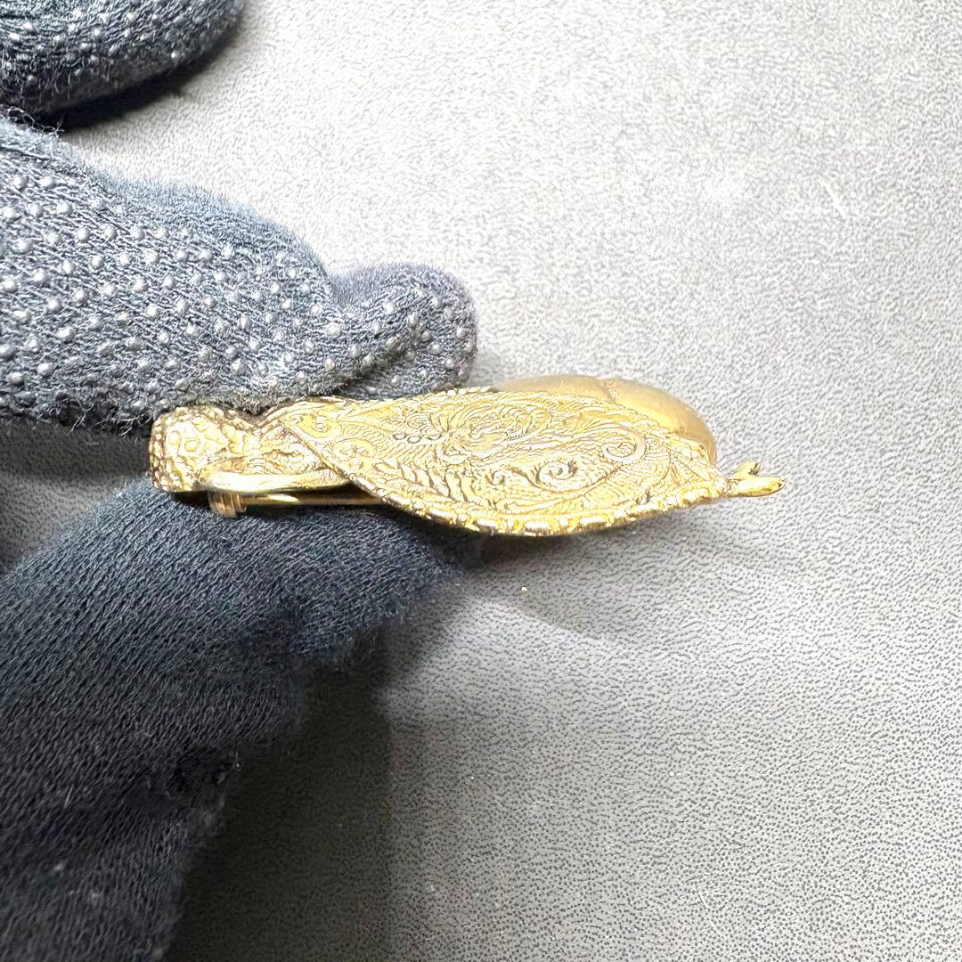 美品✨ディオール ブローチ 蜂 モチーフ デザイン 大ぶり ゴールド