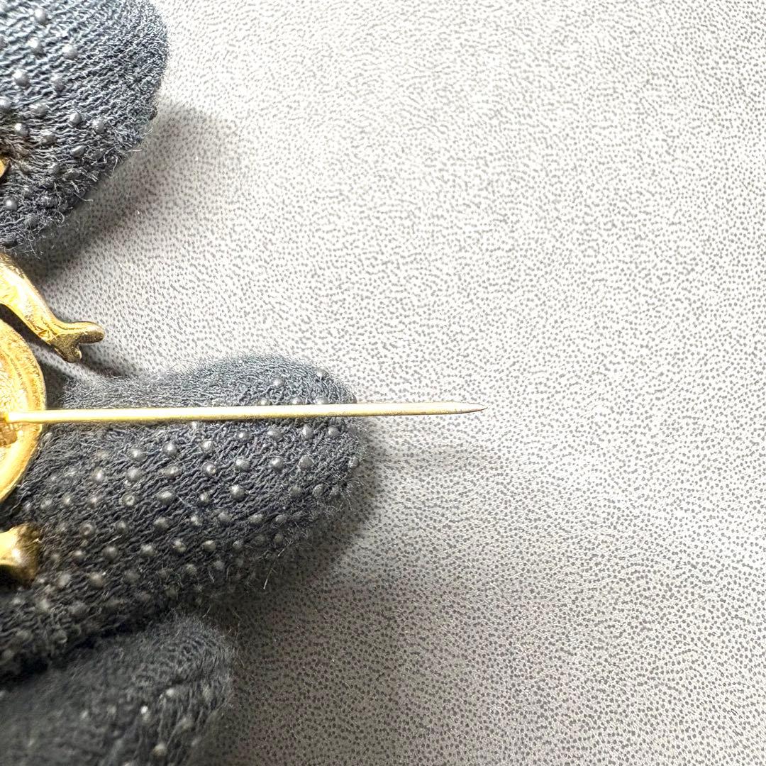 美品✨ディオール ブローチ 蜂 モチーフ デザイン 大ぶり ゴールド