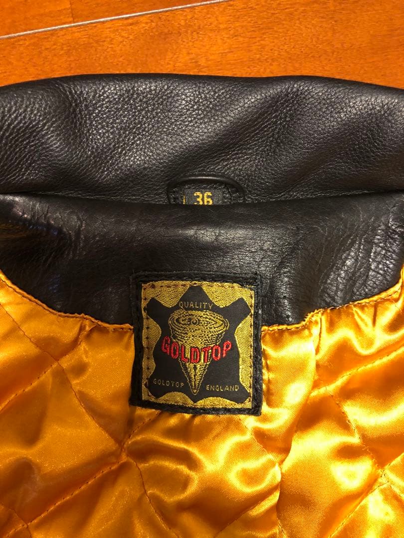 T*Z様 GOLDTOP シングルライダース　英国製　36 美品