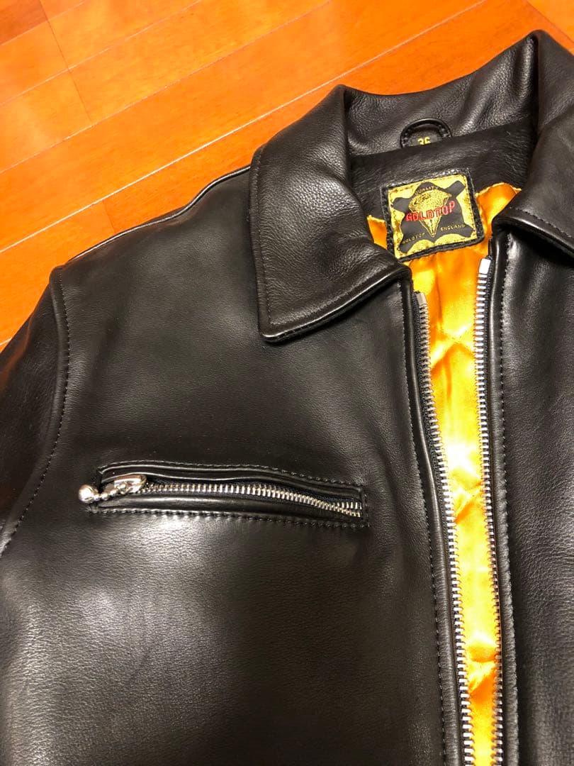 T*Z様 GOLDTOP シングルライダース　英国製　36 美品