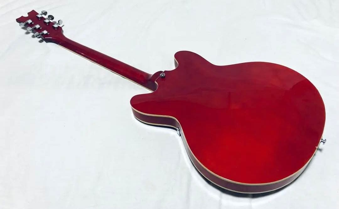 動作良好 GROTE guitar セミアコ―スティックギター レアカラー