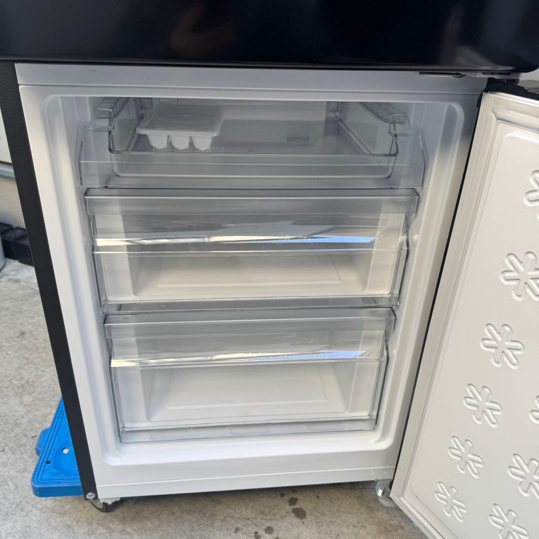 113⭐️2025.24年製美品★ハイアール冷蔵庫洗濯機　ブラック　黒　家電セット