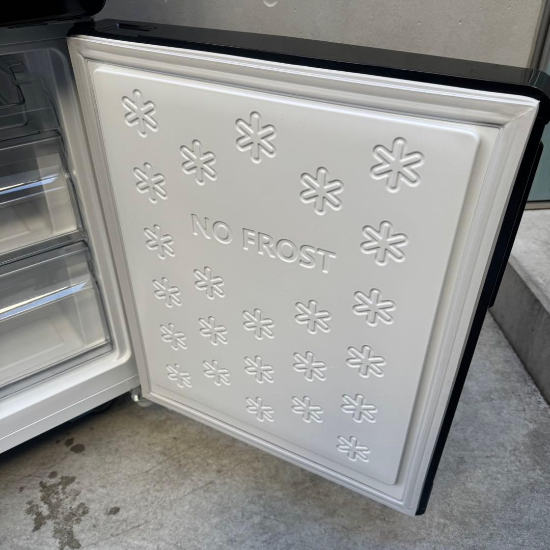 113⭐️2025.24年製美品★ハイアール冷蔵庫洗濯機　ブラック　黒　家電セット