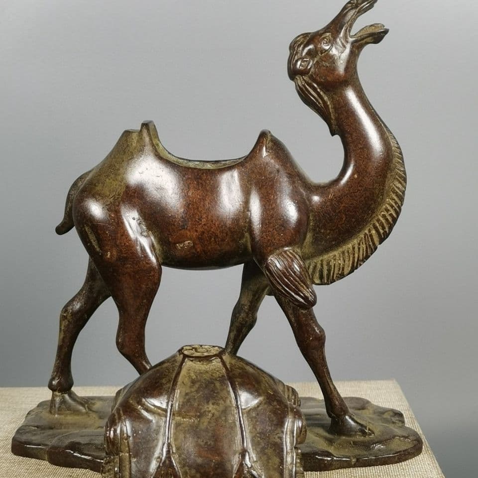 蘇工 銅器 香炉 駱駝香炉 香道具 装飾品 工芸品 美術品 置物