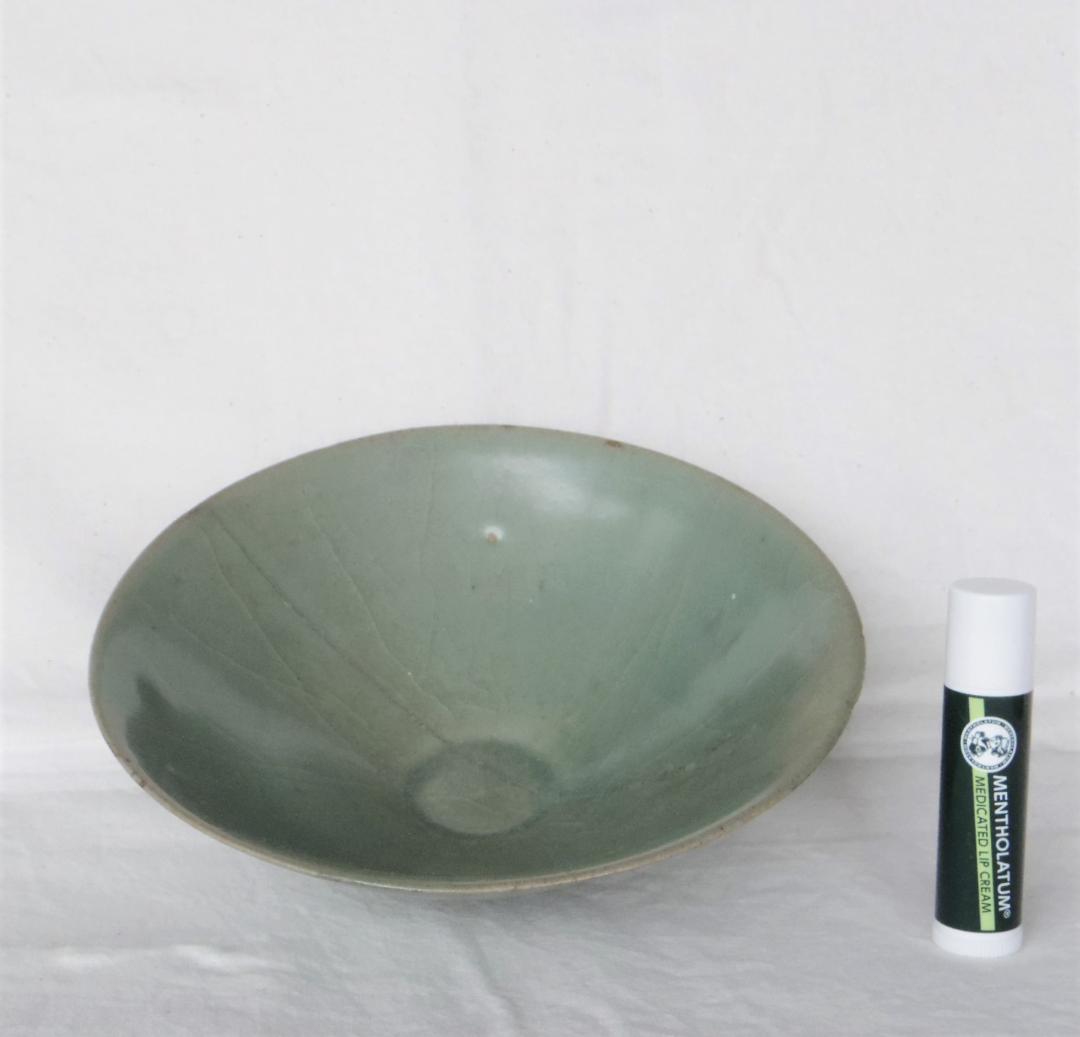 高麗青磁盃　優美な形　美しい色  ★観賞用、割れたものを直し。