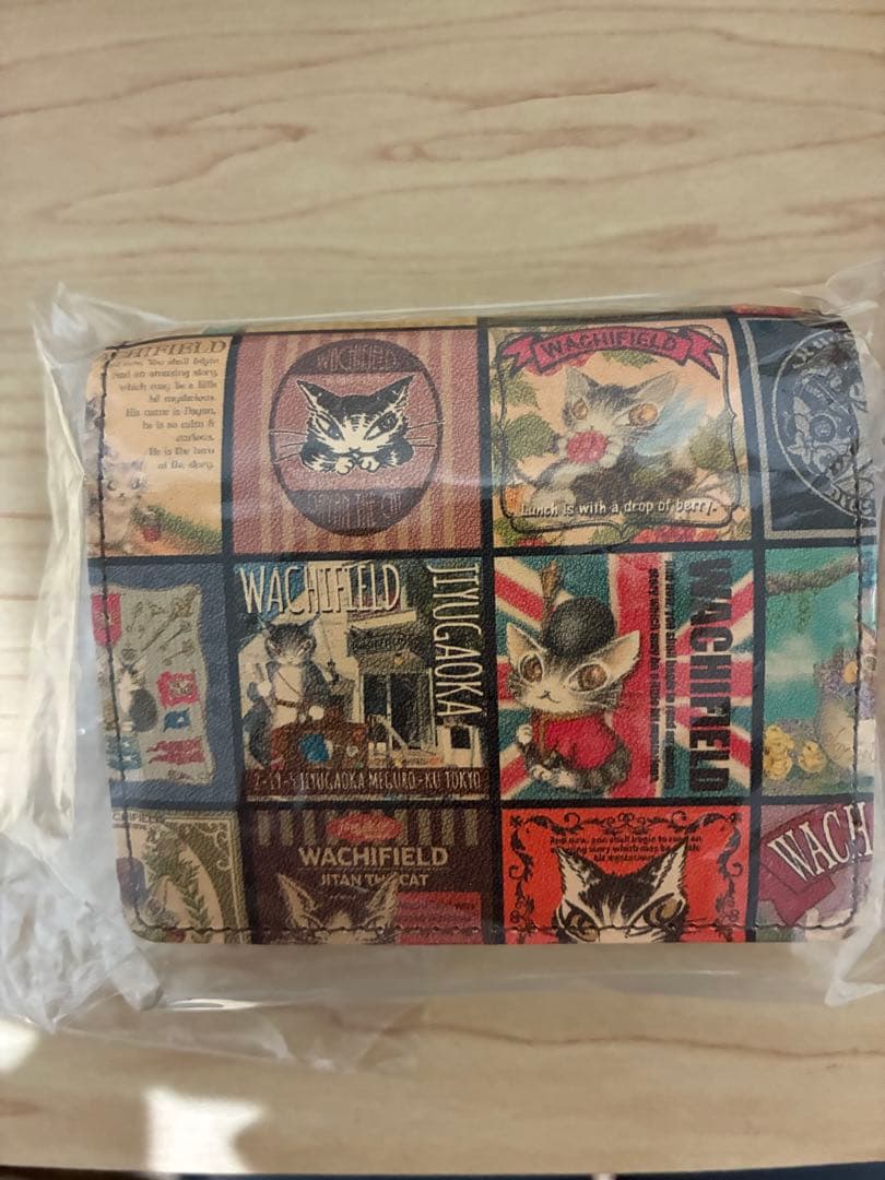 新品未使用　猫のダヤン コンパクト収納財布　レトロアート