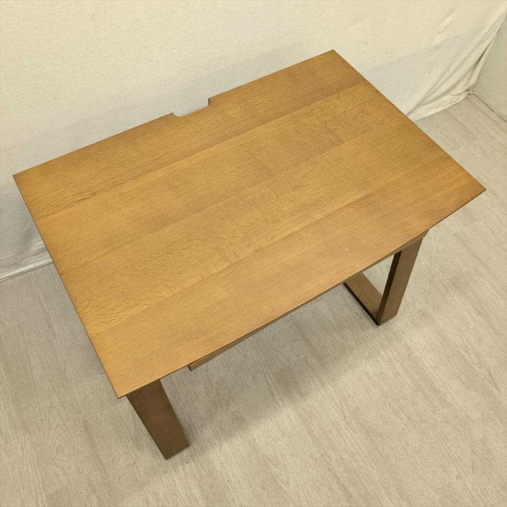 展示品　北海道 旭川　楢 ナラ材　学習デスク　デスク　PCデスク　パソコンデスク