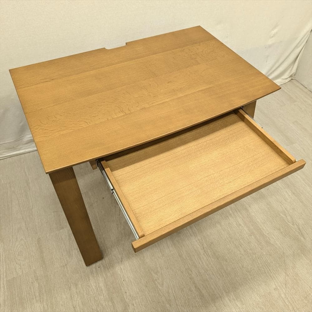展示品　北海道 旭川　楢 ナラ材　学習デスク　デスク　PCデスク　パソコンデスク