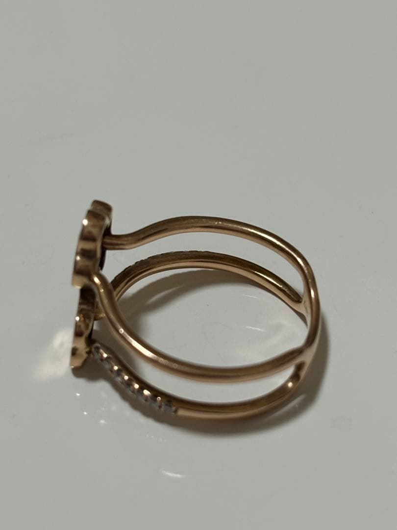 K18ピンクゴールドダイヤリング