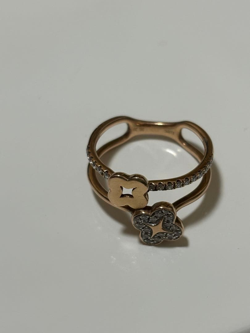 K18ピンクゴールドダイヤリング