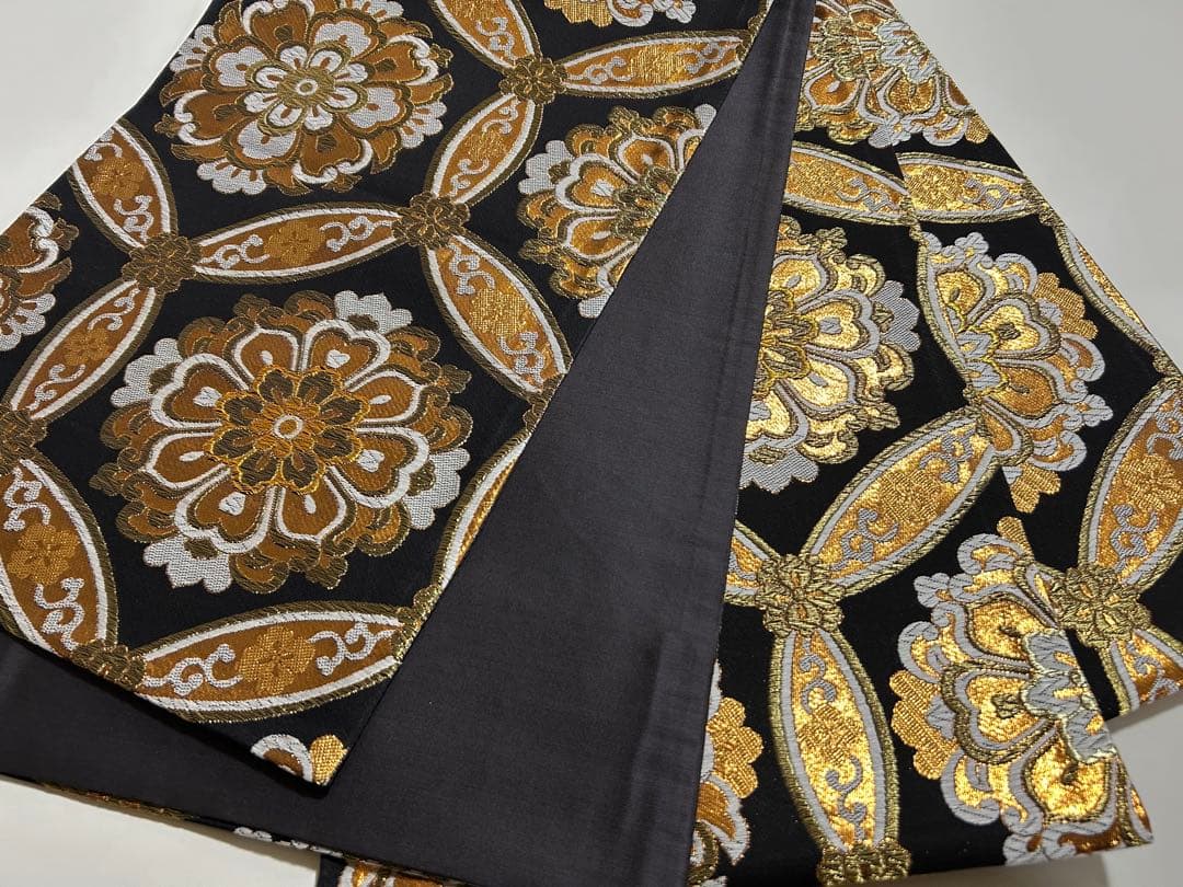 【 最終値下げ 】 豪華振袖４点セット！！　引箔　花柄　着物スキ倶楽部　１９９