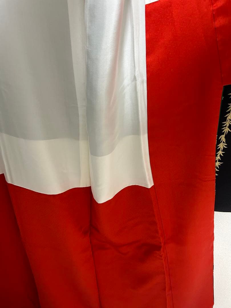 【 最終値下げ 】 豪華振袖４点セット！！　引箔　花柄　着物スキ倶楽部　１９９