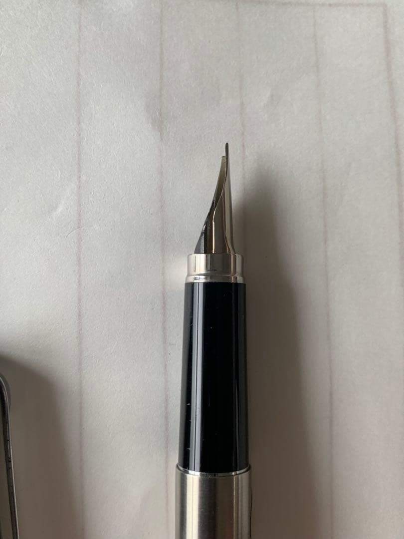 廃番 プラチナ 蝕刻 万年筆 18K 2本まとめ売り