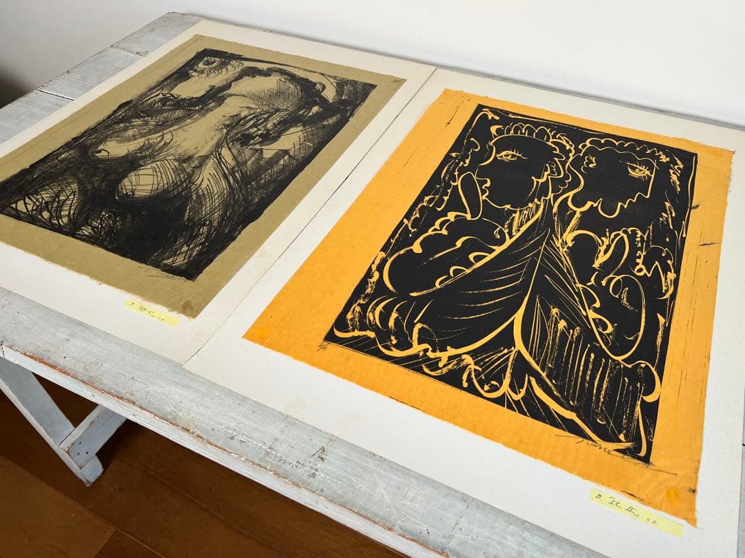 猪瀬辰男リトグラフ24点 限5-20 署名入 1980年 銅版画・石版画 外箱付