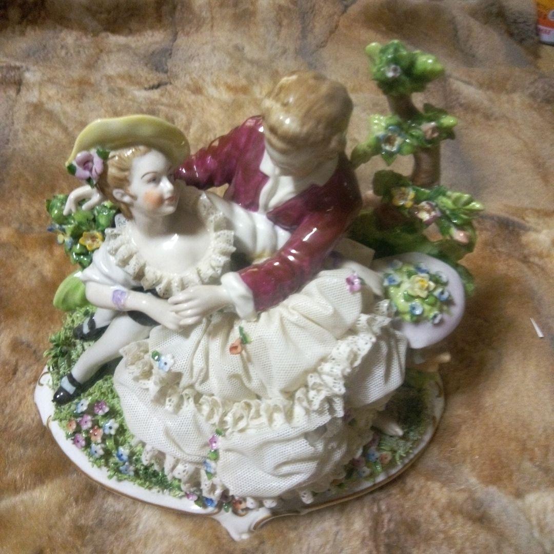 ぽっぽちゃんです。ドイツバッハ窯　陶器レース人形