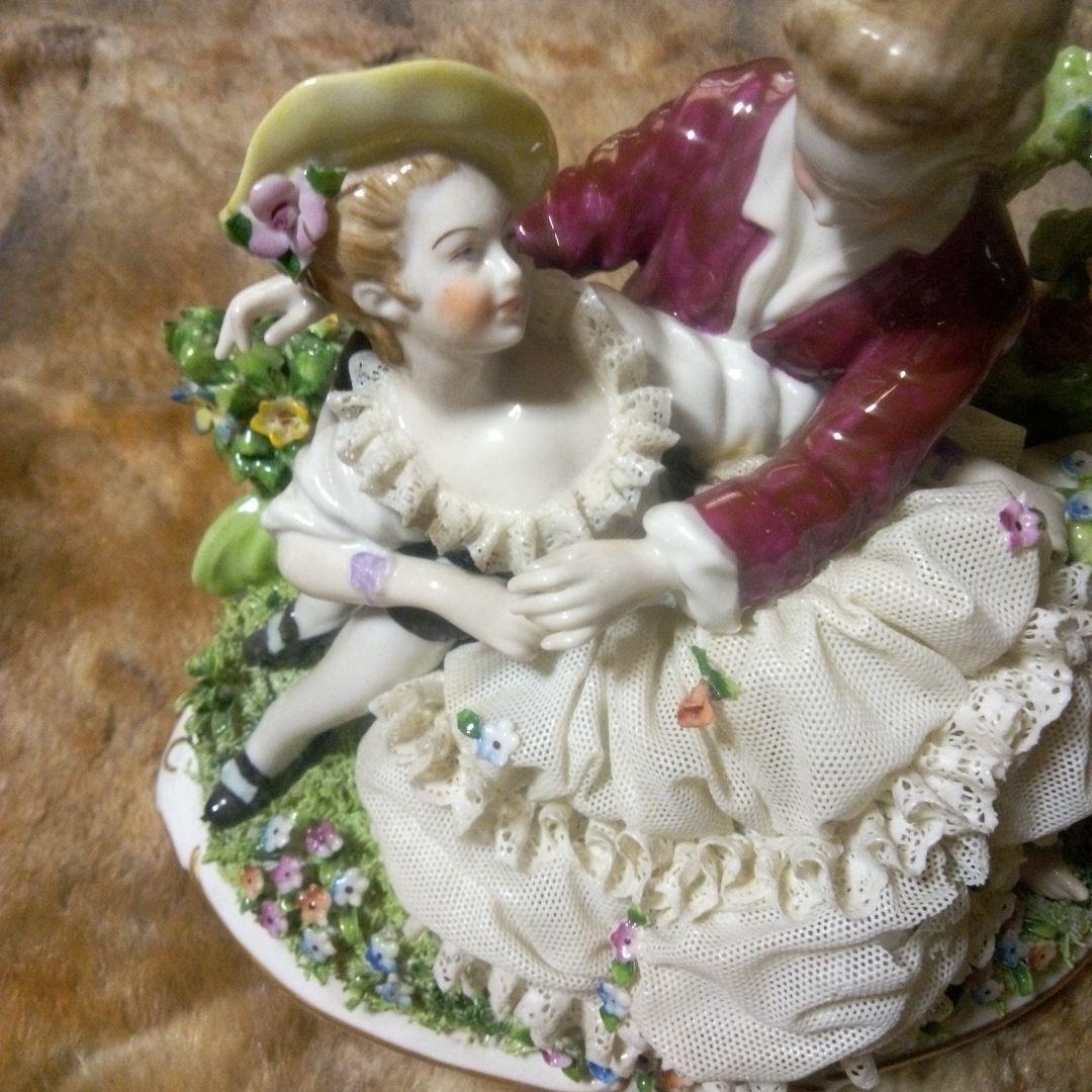 ぽっぽちゃんです。ドイツバッハ窯　陶器レース人形