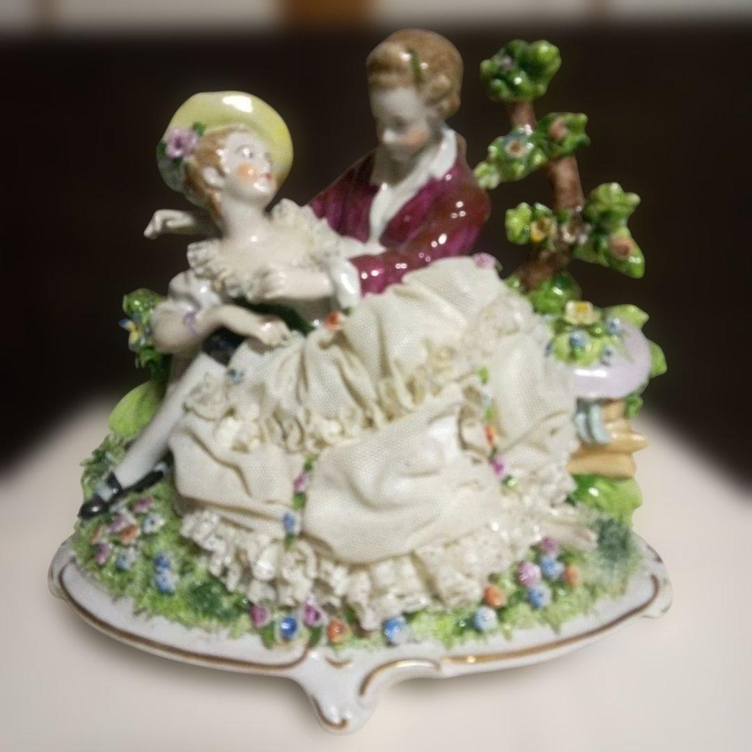 ぽっぽちゃんです。ドイツバッハ窯　陶器レース人形