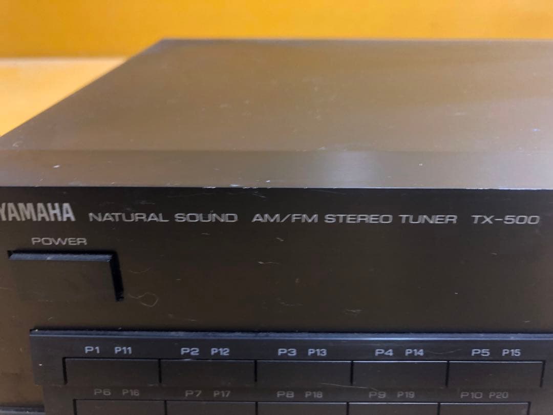 YAMAHA TX-500 AM/FMステレオチューナー 通電確認のみ 現状品