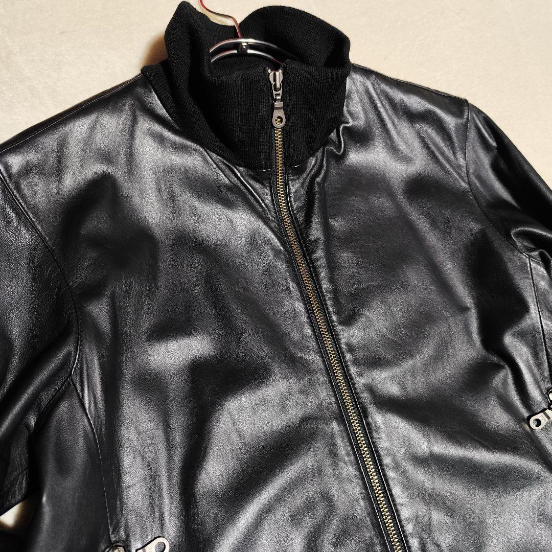 美品【 リベラメンテ 】 ✦ ラム レザー シングル ライダース ジャケット 黒