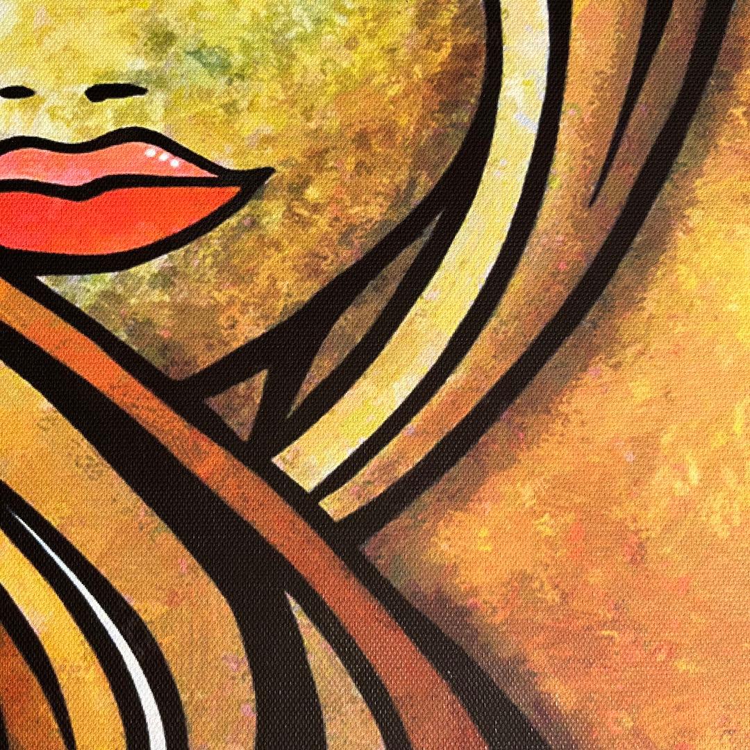 キャンバスプリントoriental girl 絵画 額付き インテリア