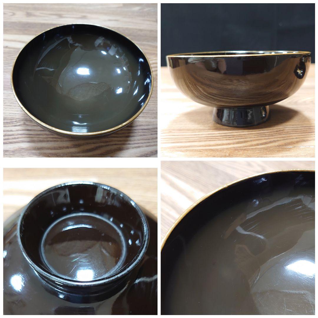 昔の吸物碗10客セット 「いA4 レトロ 蒔絵 漆器 明治 大正 昭和 江戸」