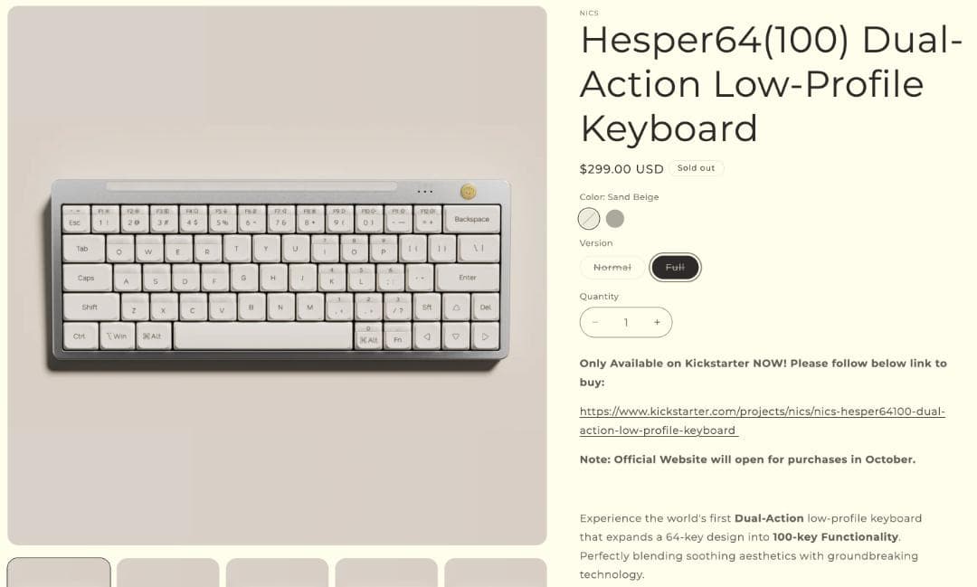 Nics Hesper64(100) Dual-Action フルセット