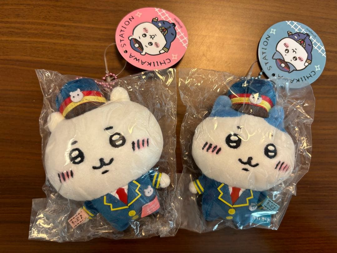 ちいかわ　駅員さんなマスコット　デスクトップマスコットセット