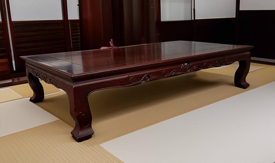 カリモク 家具 本花梨高級座敷机 ME5090KR 座卓テーブル