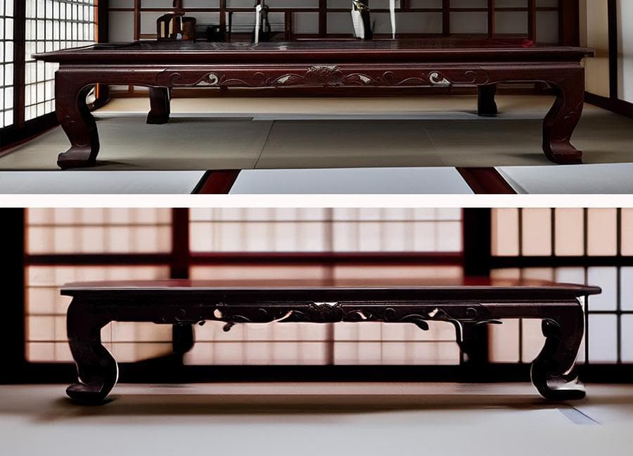 カリモク 家具 本花梨高級座敷机 ME5090KR 座卓テーブル