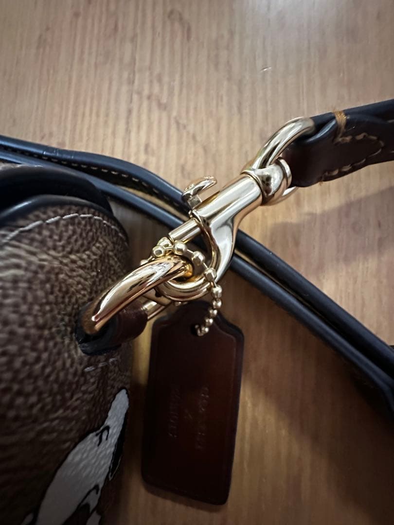 COACH スヌーピー柄 2WAYバッグ　ショルダーバッグ　斜め掛けバッグ