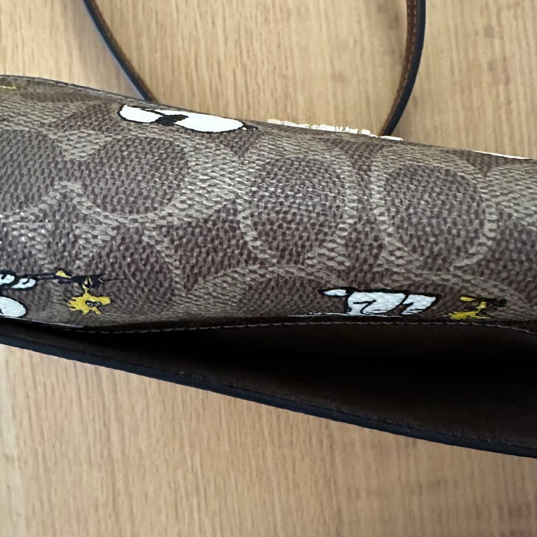 COACH スヌーピー柄 2WAYバッグ　ショルダーバッグ　斜め掛けバッグ