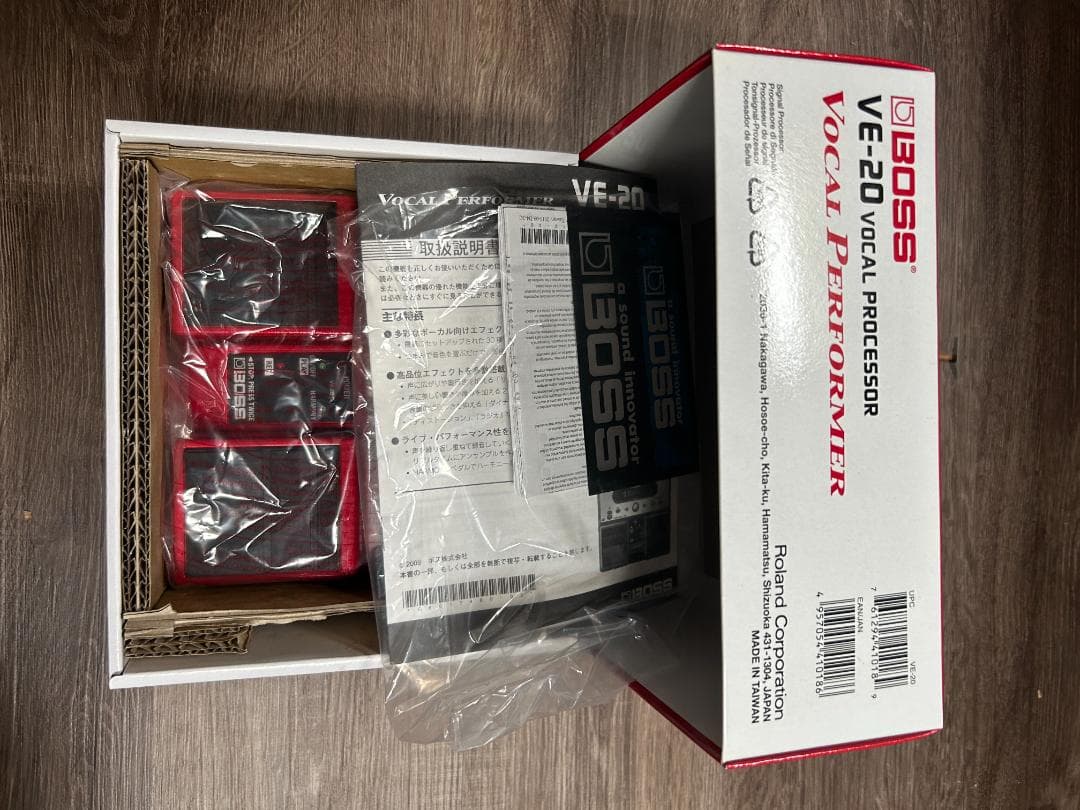 【美品】BOSS VE-20 ボーカルプロセッサー　電源ケーブル・箱付