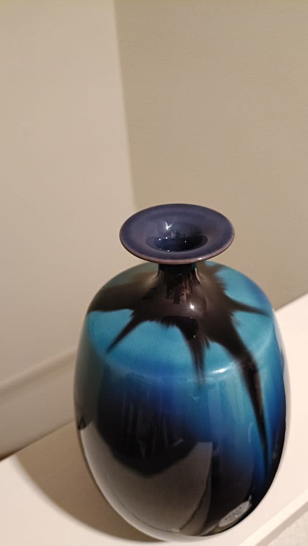 D*i様 徳田八十吉 壷 人間国宝 赤銘 九谷焼 箱無し