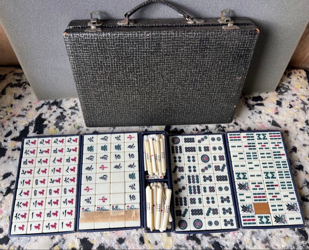 アンティークマージャンセット