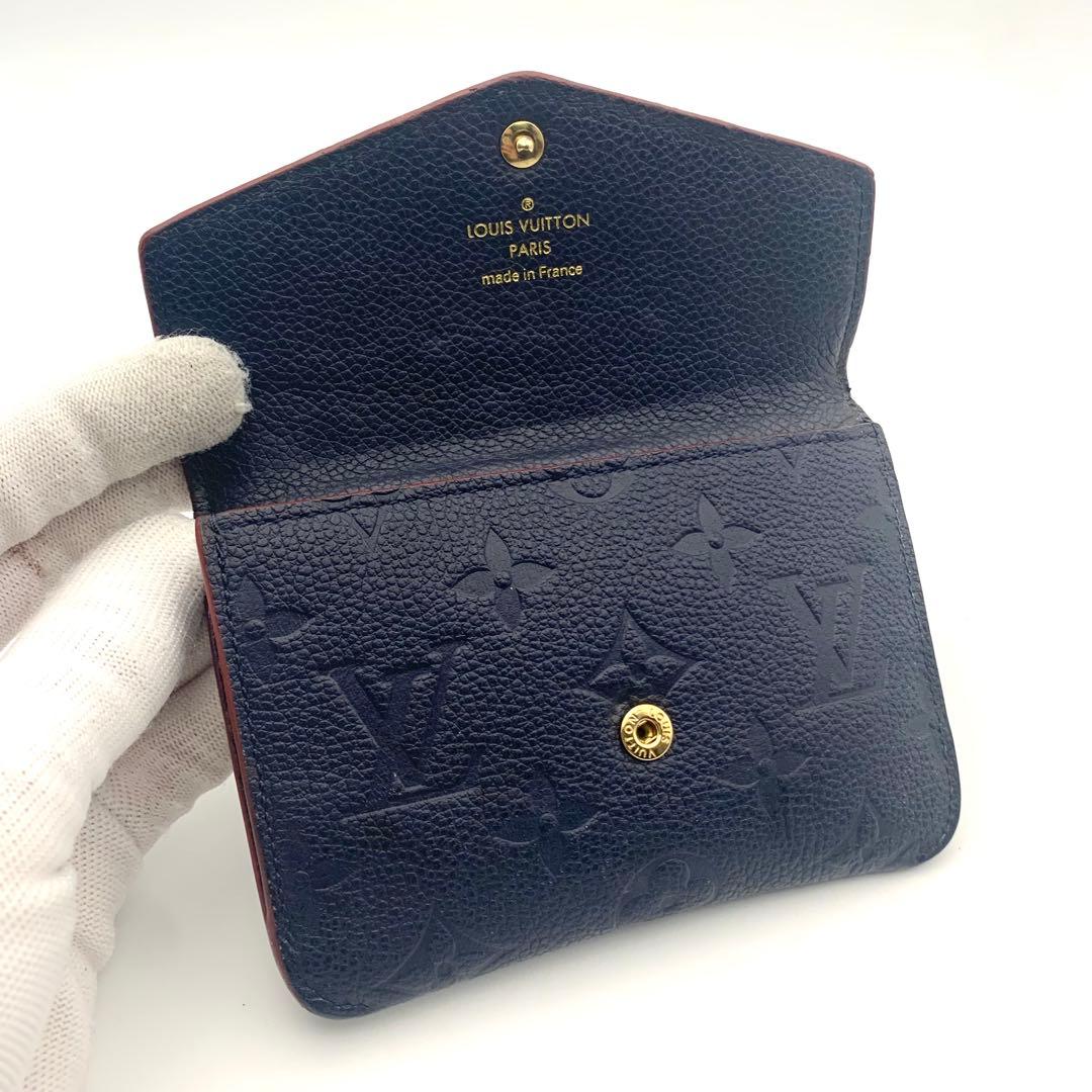 美品✨ ルイヴィトン ポシェットクレ マリーヌルージュ アンプラント 革 財布