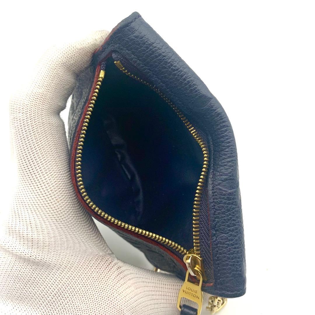 美品✨ ルイヴィトン ポシェットクレ マリーヌルージュ アンプラント 革 財布