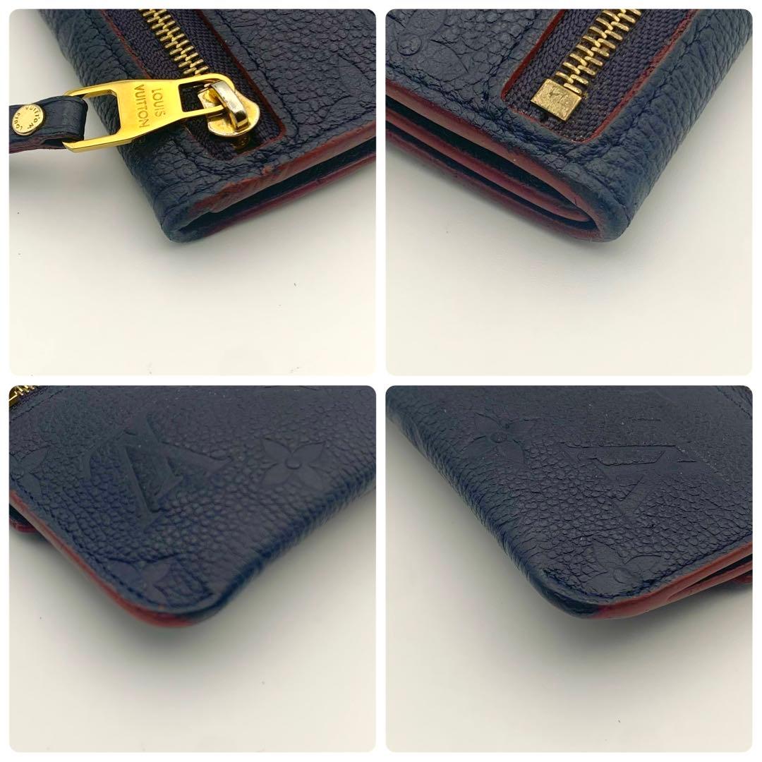 美品✨ ルイヴィトン ポシェットクレ マリーヌルージュ アンプラント 革 財布