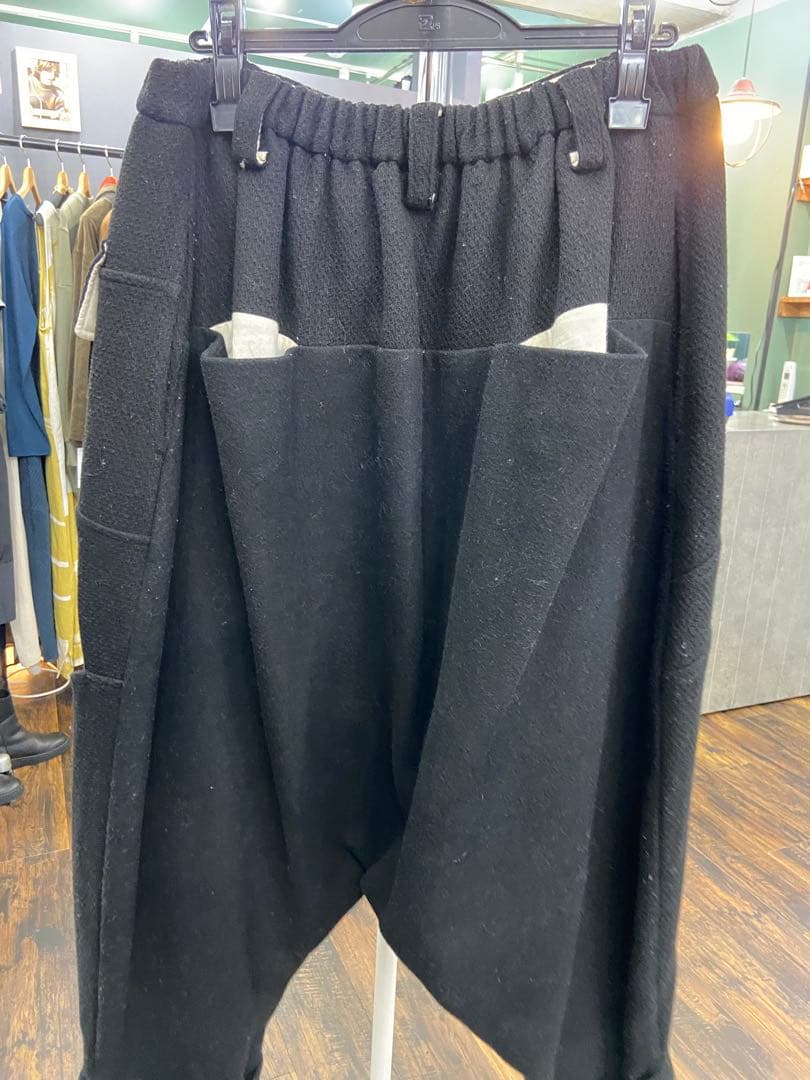 さちこモユル黒 サルエルパンツ