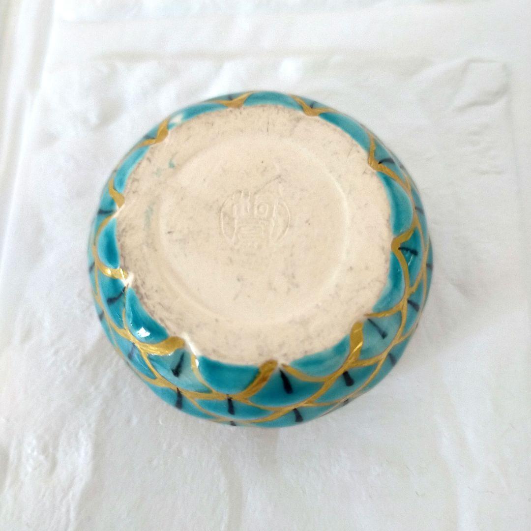 平安・手塚桐鳳作　仁清写松毬 香合 共箱 茶道具 茶道