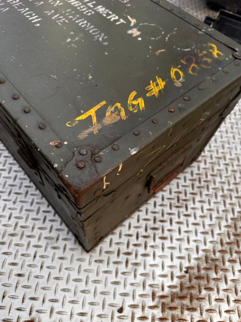 40sミリタリーボックス US 軍物　対戦物　ヴンテージ家具　アンティーク家具