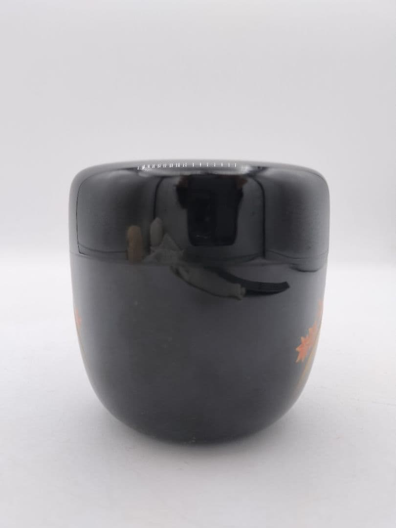 c685 棗 紅葉山蒔絵 堂畑勝峰 木箱 茶道具 古物