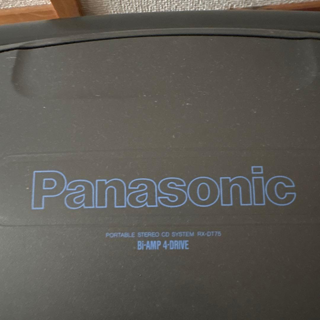 PanasonicポータブルCDプレーヤー Wカセット 電池でコードレス可