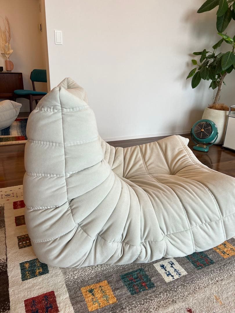 【極美品・保証書有り】1Pソファー リーン・ロゼ・トーゴ