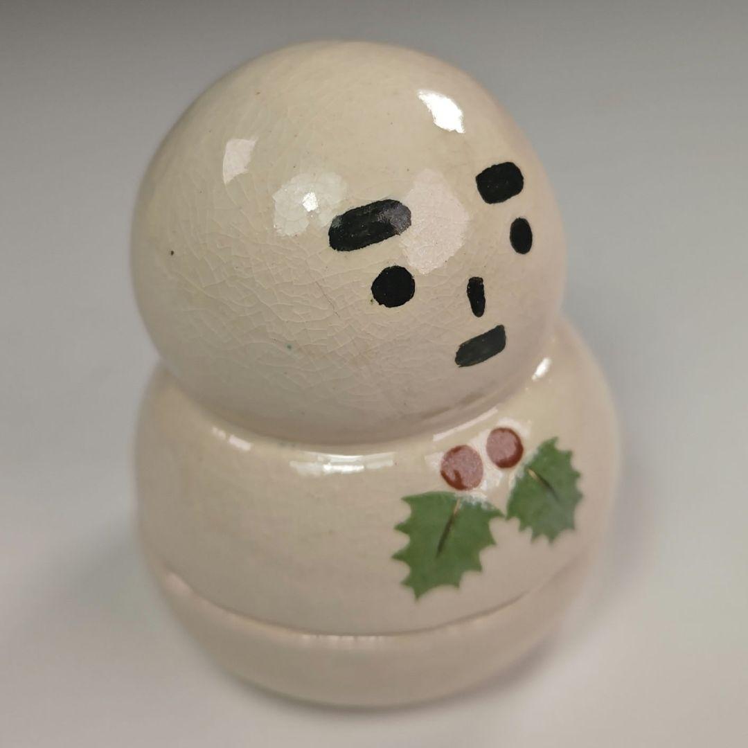 ウ305 香合『桂窯　伊東桂楽造』『雪だるま　香合　共箱』茶道具