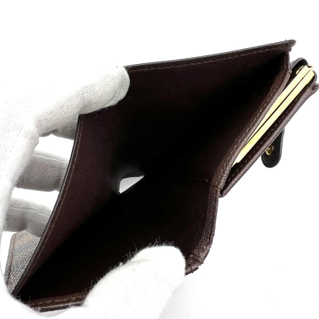 【極美品】ルイヴィトン ダミエ ポルトフォイユ ヴィエノワ がま口 新型 752
