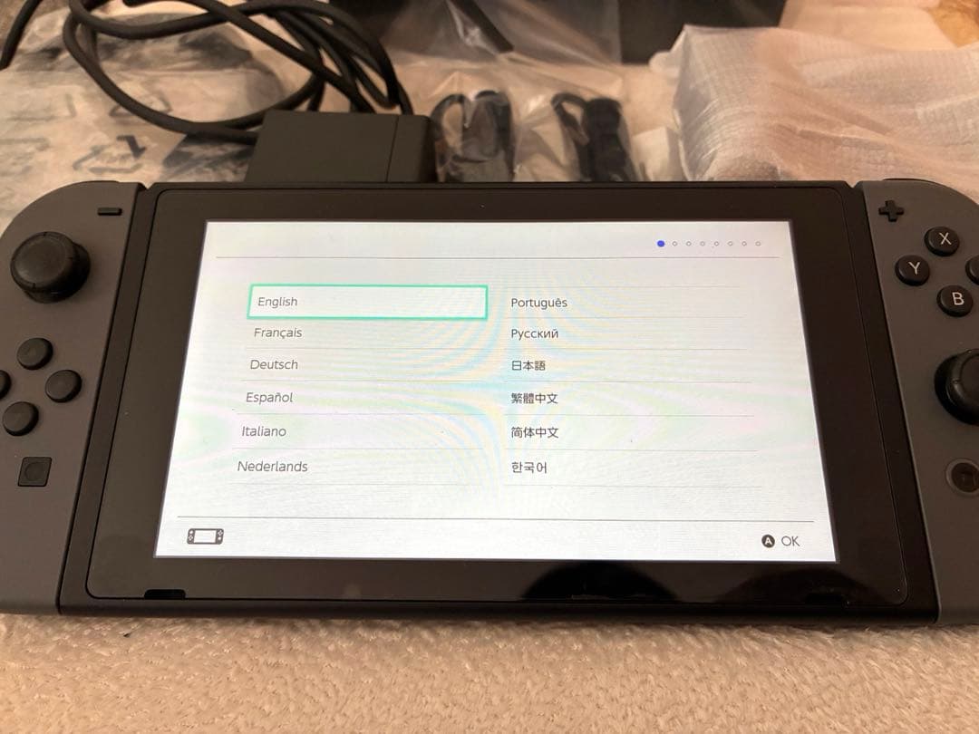Nintendo Switch 本体 グレー 初期化済み