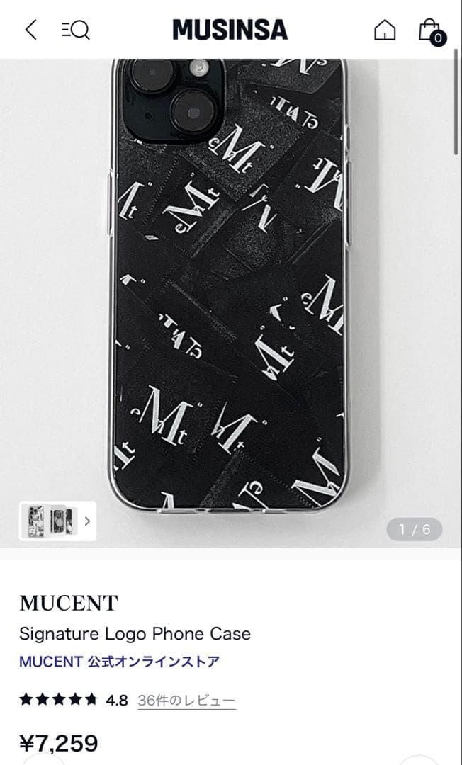 MUCENT スマホケース MUSINSA スマホ ケース iPhone