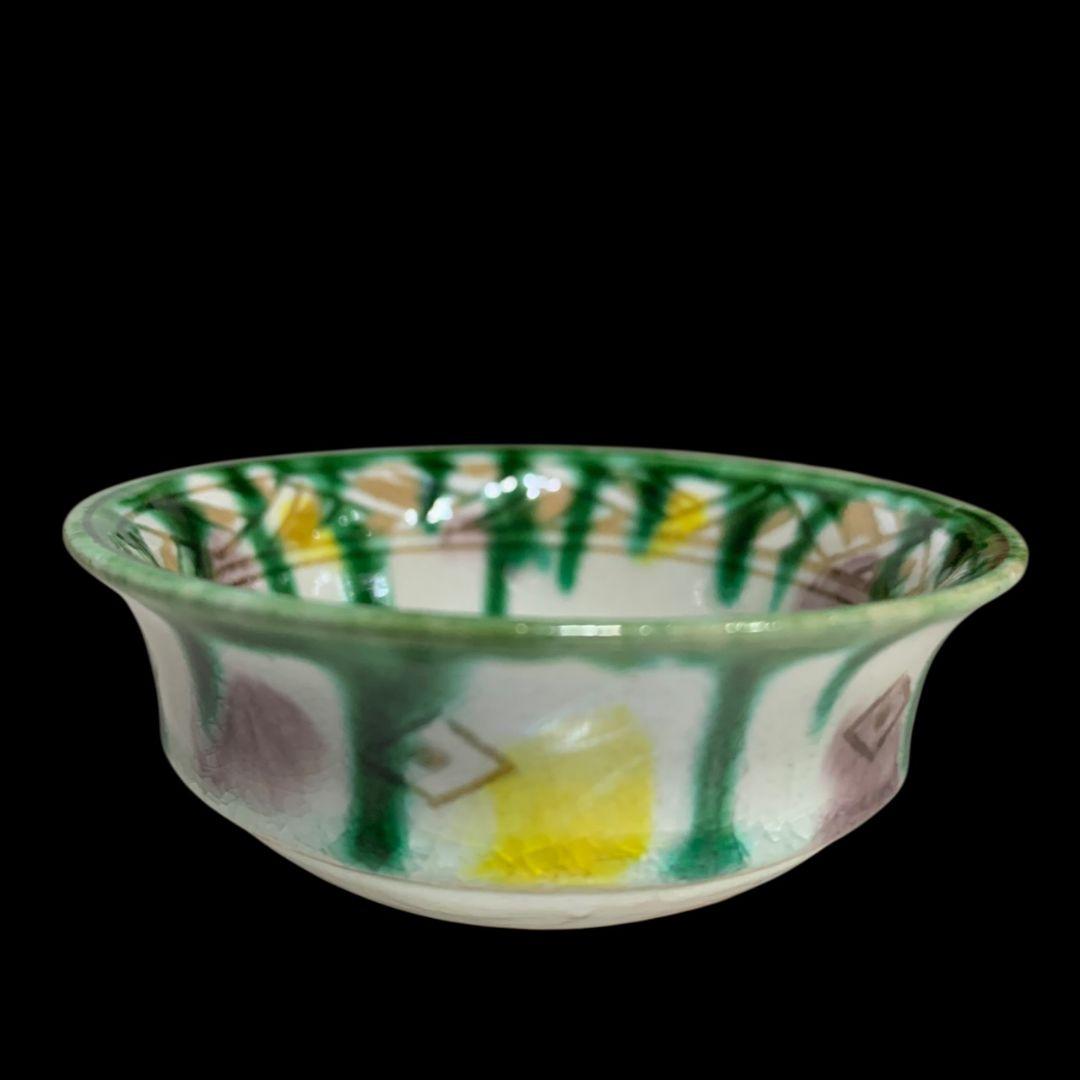 人間国宝 加藤卓男 ペルシア三彩胡姫文酒杯 酒器 共箱 栞 ぐい呑