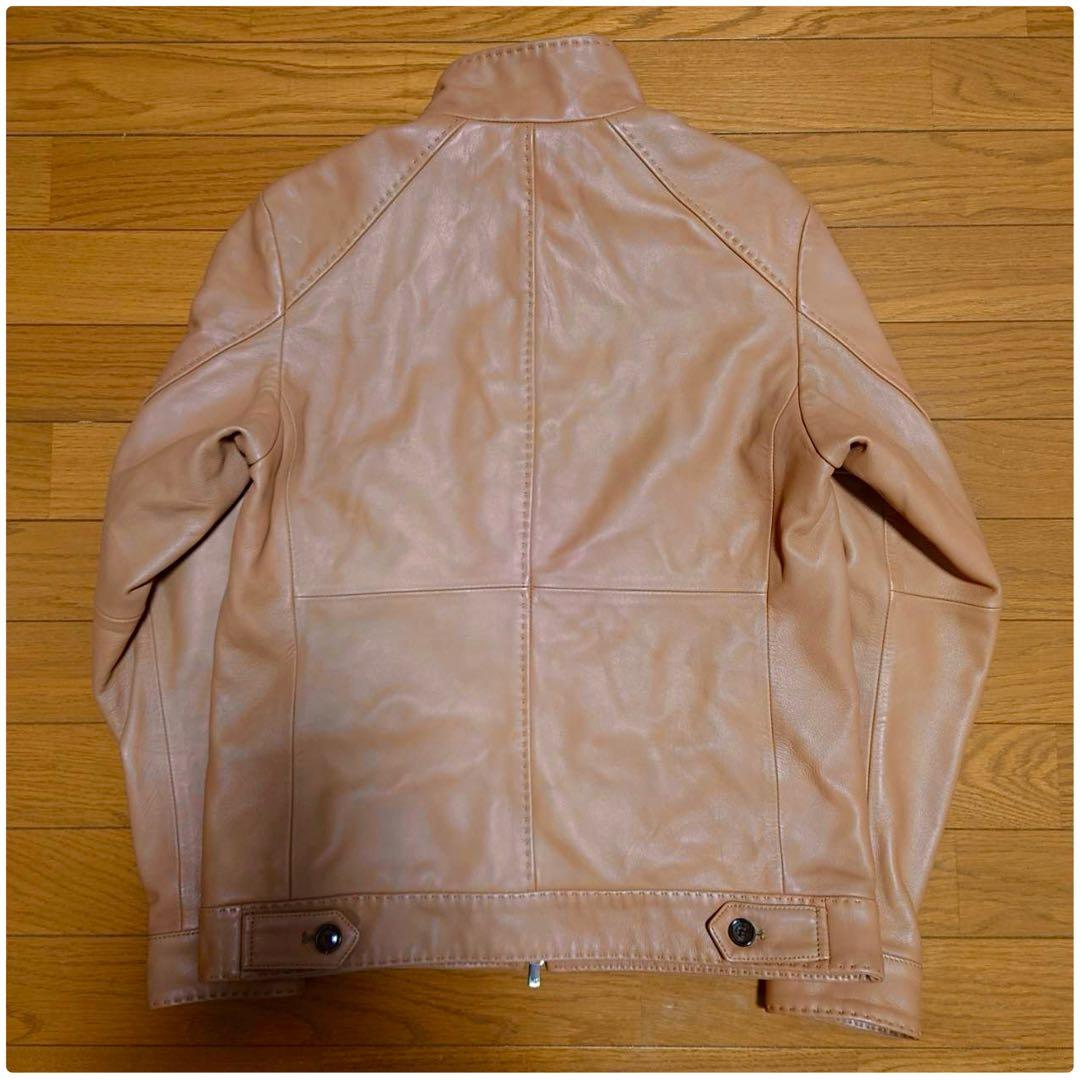 定価5.1万 メンズビギ 最高級ラムレザークロームタンニングジャケット 1/SM